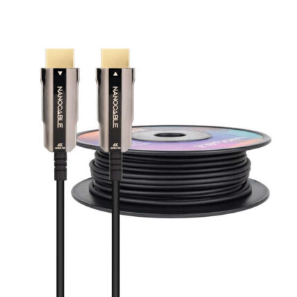 Nanocable Cavo HDMI v2.0 AOC maschio a HDMI v2.0 maschio 40 m - 4K@60Hz 18 Gbps - Colore nero