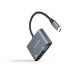 Nanocavo convertitore da USB-C a HDMI 4K e VGA - Colore grigio