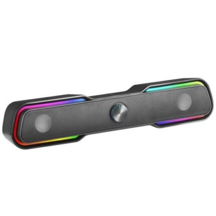 Mars Gaming MSBX Barra audio Bluetooth da 10 W - Illuminazione RGB - Controllo del volume - Colore nero
