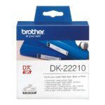 Brother DK22210 - Etichette originali di dimensioni personalizzate - Larghezza 29 mm x 30