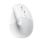 Logitech Lift Mouse verticale Bluetooth e wireless USB 4000 dpi - 5 pulsanti - Per destrimani - Colore bianco