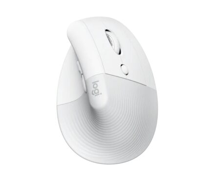 Logitech Lift Mouse verticale Bluetooth e wireless USB 4000 dpi - 5 pulsanti - Per destrimani - Colore bianco