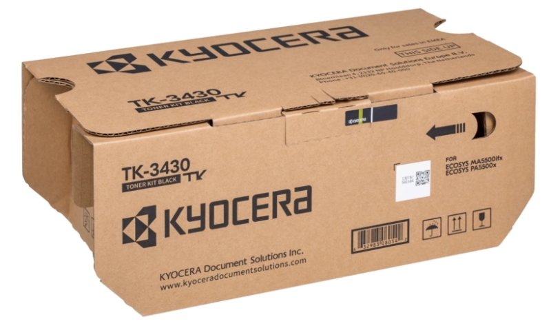 Kyocera TK3430 Nero Cartuccia toner originale - 1T0C0W0NL0 Kyocera TK3430 Nero Cartuccia toner originale - 1T0C0W0NL0