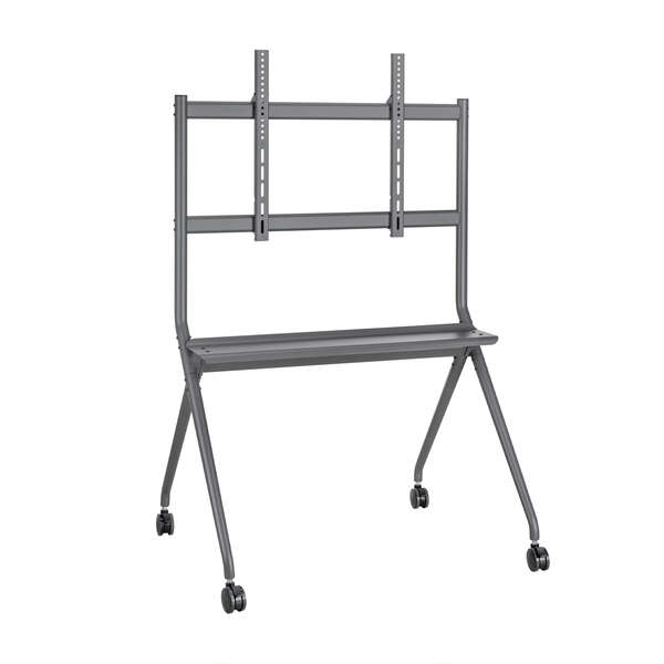 Aisens Supporto da pavimento Pro per schermi interattivi/TV da 50 a 86" - Vassoio multiuso - Peso max. 120 kg - Colore nero Aisens Supporto da pavimento Pro per schermi interattivi/TV da 50 a 86" - Vassoio multiuso - Peso max. 120 kg - Colore nero