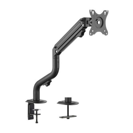 Aisens Supporto da tavolo ECO contrappeso girevole e inclinabile per monitor/TV 8 kg (3 perni - 1 braccio) da 17-32 - Colore nero