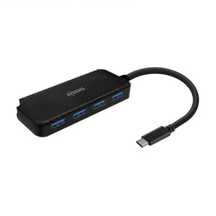 Aisens Hub USB 3.1 USB-C - USB-C/M-4Xtipo A/H - 15 cm - Colore nero