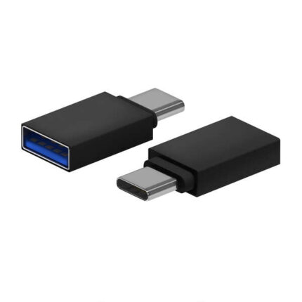 Aisens Mini Adattatore in alluminio USB 3.2 GEN1 3A - Tipo USB-C/M-A/H - Colore nero