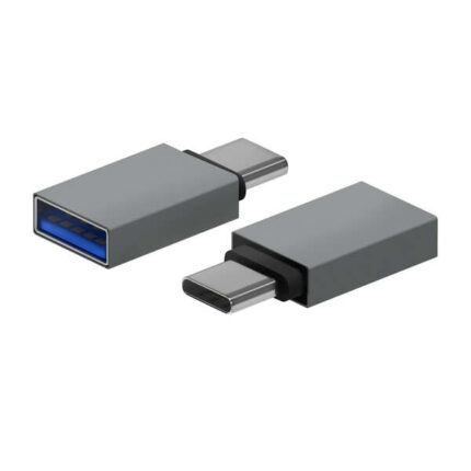 Mini adattatore in alluminio USB 3.2 GEN1 3A Aisens - Tipo USB-C/M-A/H - Colore grigio