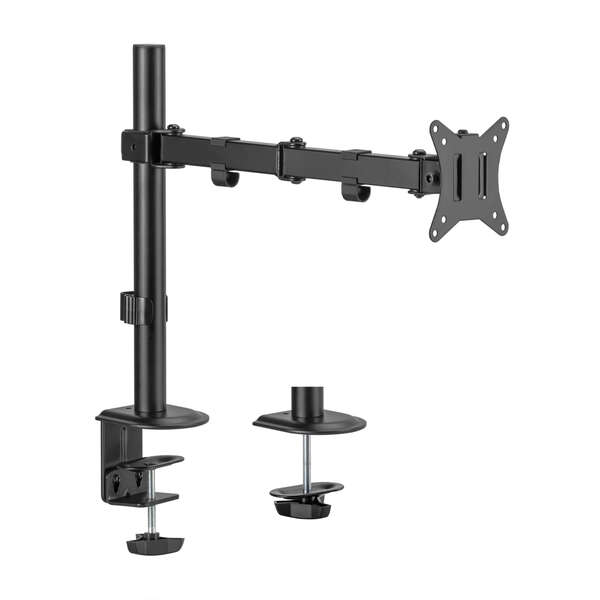Aisens Supporto da tavolo ECO girevole e inclinabile per monitor/TV 9 kg (3 perni - 1 braccio) da 17-32 - Colore nero Aisens Supporto da tavolo ECO girevole e inclinabile per monitor/TV 9 kg (3 perni - 1 braccio) da 17-32 - Colore nero