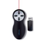 Kensington Presentatore wireless con laser rosso - Portata di 20 metri - Memoria interna USB - Nero