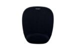 Kensington Tappetino con poggiapolsi in schiuma - Misure 330x238x35mm - Finitura in tessuto morbido - Colore nero