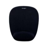 Kensington Tappetino con poggiapolsi in schiuma - Misure 330x238x35mm - Finitura in tessuto morbido - Colore nero