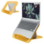Leitz Ergo Cosy Supporto regolabile per laptop da 13" a 17" - Design ergonomico - Altezza regolabile su 4 livelli - Colore giallo caldo