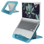 Leitz Ergo Cosy Supporto regolabile per laptop - Design ergonomico - Altezza regolabile - Colore blu