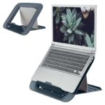 Leitz Ergo Cosy Supporto regolabile per laptop - Design ergonomico - Altezza regolabile - Colore grigio velluto