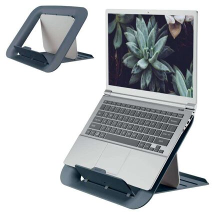 Leitz Ergo Cosy Supporto regolabile per laptop - Design ergonomico - Altezza regolabile - Colore grigio velluto