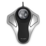 Kensington Orbit Trackball Ottico USB - Sfera da 40 mm - 4 pulsanti personalizzabili - Utilizzo ambidestro - Precisione e controllo superiori - Colore argento/nero