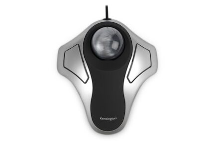 Kensington Orbit Trackball Ottico USB - Sfera da 40 mm - 4 pulsanti personalizzabili - Utilizzo ambidestro - Precisione e controllo superiori - Colore argento/nero