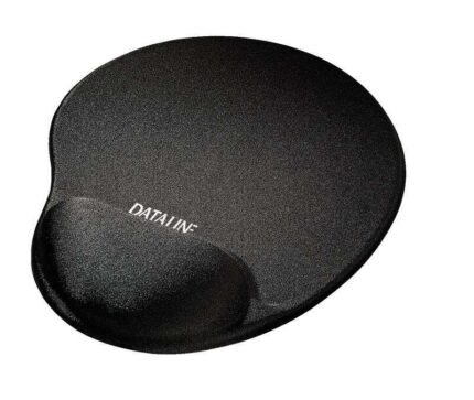 Esselte Dataline All in One Tappetino con poggiapolsi imbottito in gel - Misure 300x260x35 mm - Lycra lavabile - Base antiscivolo - Controllo del mouse migliorato - Colore nero