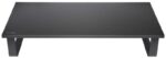 Kensington Essential Supporto per monitor extra largo - Supporta due monitor - Spazio di archiviazione - Nero
