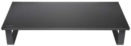 Kensington Essential Supporto per monitor extra largo - Supporta due monitor - Spazio di archiviazione - Nero