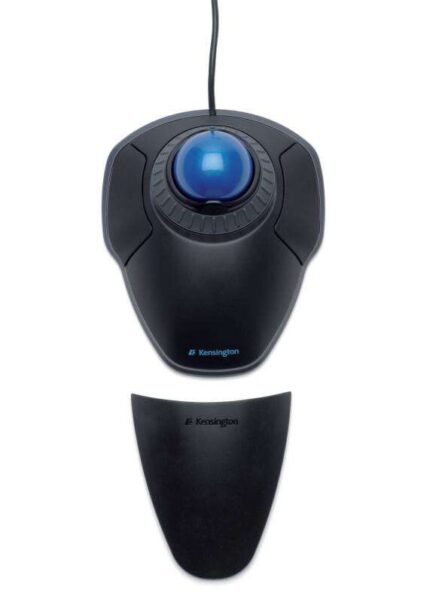 Kensington Trackball Orbit con anello di scorrimento - Sfera da 40 mm - Pulsanti personalizzabili - Precisione ottica - Poggiamani rimovibile - Nero