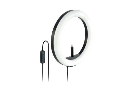 Kensington L1000 Anello luminoso bicolore per videoconferenze - Illuminazione perfetta - 96 LED - Controllo della luminosità - Senza spina - Supporto per webcam - Configurazione professionale - Conforme alla norma Mil-Std-810H