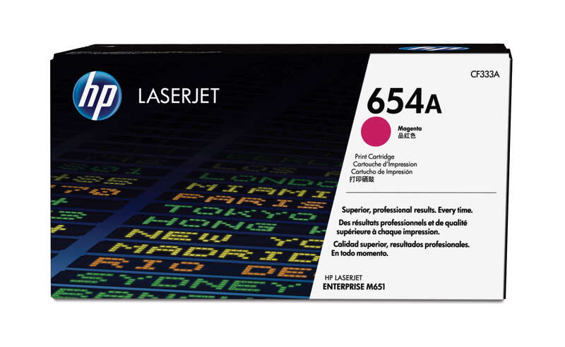 HP CF333A Magenta Cartuccia toner originale - 654A HP CF333A Magenta Cartuccia toner originale - 654A