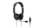 Kensington Cuffie con microfono USB - Archetto regolabile - Cuscinetti imbottiti - Comandi sul cavo - Cavo da 1