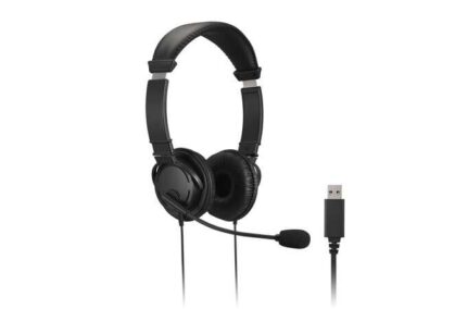Kensington Cuffie con microfono USB - Archetto regolabile - Cuscinetti imbottiti - Comandi sul cavo - Cavo da 1