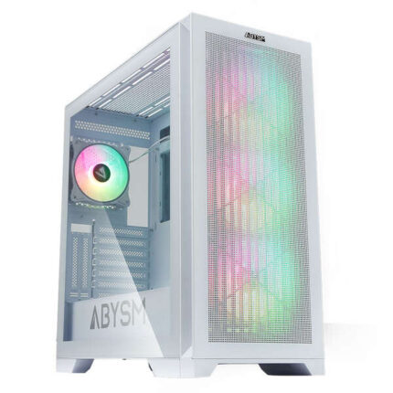 Abysm Gaming Danube Mura White BX300 ARGB Case Tower ATX