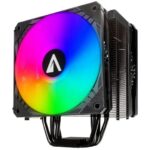 Abysm Gaming Snow IV ARGB Ventola CPU 120 mm con dissipatore 4 Heatpipes - Illuminazione ARGB - Velocità max. 1600 rpm - Colore nero