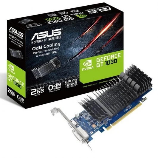 Asus GeForce GT 1030 Silent Scheda grafica 2 GB GDDR5 NVIDIA Asus GeForce GT 1030 Silent Scheda grafica 2 GB GDDR5 NVIDIA