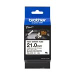 Brother HSe251E Nastro termorestringente originale per etichette per cavi - Testo nero su sfondo bianco - Larghezza 21 mm x 1