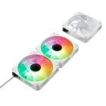 Abysm Gaming Arclight 2.0 ARGB White Confezione da 3 ventole da 120 mm con illuminazione ARGB - Velocità massima 1500 giri/min - Collegamento in serie