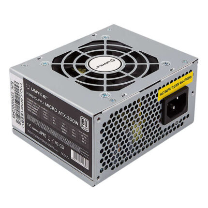 Unykach SFX 300W 85% Efficienza Alimentatore 300W SFX - Ventola 80mm
