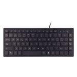 Unykach KB302 Mini tastiera USB con 83 tasti - Ultrapiatta - Colore nero