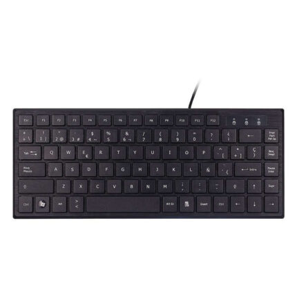 Unykach KB302 Mini tastiera USB con 83 tasti - Ultrapiatta - Colore nero
