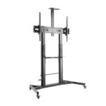 Aisens Supporto da pavimento per TV/monitor da 60" a 100" - Max 100 kg - Regolabile in altezza - Movimento orizzontale e verticale