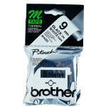 Brother MK221BZ Nastro non laminato originale per etichette - Testo nero su sfondo bianco - Larghezza 9 mm x 8 metri