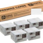 Zebra Confezione da 500 tessere in PVC originali stampabili bianche - Formato CR-80 86x54 mm - 104523-111