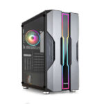 Tooq Nightcity Case semitorre Gaming EATX/ATX/Micro-ATX/Mini-ITX - Pannello laterale in vetro temperato - Dimensioni disco supportate 3