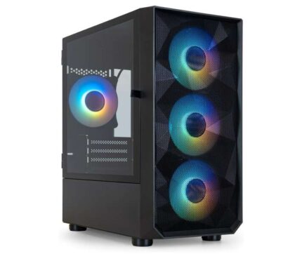 Tooq Seizure Case minitower gaming Micro-ATX/Mini-ITX - Pannello laterale in vetro temperato - Dimensioni disco supportate 3