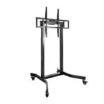 Tooq Supporto da pavimento con ruote elettriche "Lux" 55-100" - Colore nero