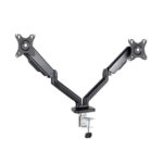 Tooq Supporto da tavolo per schermo - Rotazione 180º - Inclinazione - 2 bracci 17-32  - Colore nero