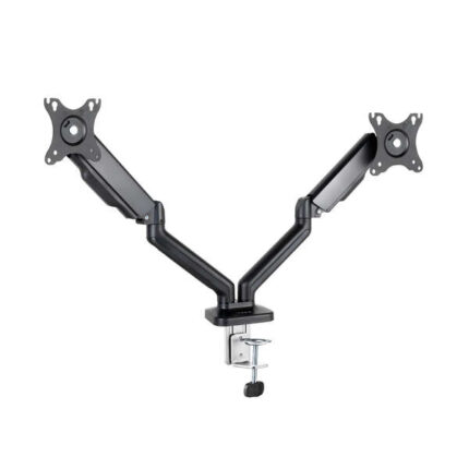 Tooq Supporto da tavolo per schermo - Rotazione 180º - Inclinazione - 2 bracci 17-32  - Colore nero