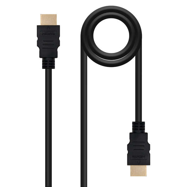 Cavo HDMI V1.4 (alta velocità/Hec) A/M-A/M 10 m - Colore nero Cavo HDMI V1.4 (alta velocità/Hec) A/M-A/M 10 m - Colore nero