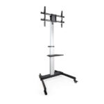 Tooq Supporto da pavimento con ruote TV HORIZ/VERT "Hera" 37-86" - Colore nero