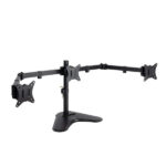 Tooq Supporto da tavolo per schermo - Rotazione 180º - Inclinabile - 3 bracci 17-27  - Colore nero
