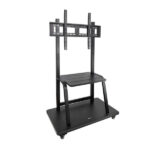 Tooq Supporto da pavimento con ruote "Coloso" 37-100" - Colore nero
